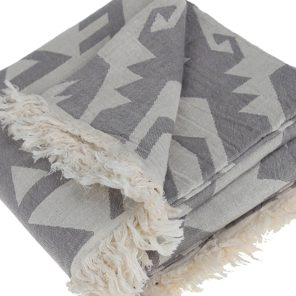 Kilim Peshtemal Cotton Throw Blanket or Beach Towel