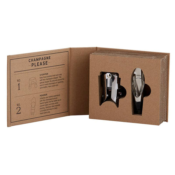 Book Gift Box - Champagne Stopper