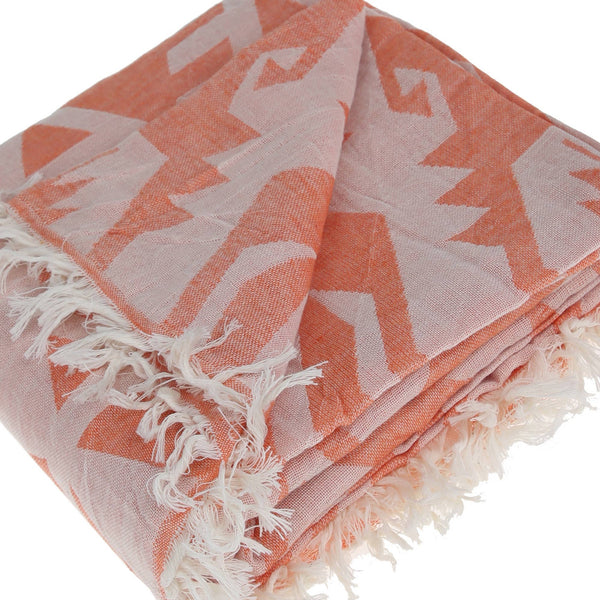 Kilim Peshtemal Cotton Throw Blanket or Beach Towel