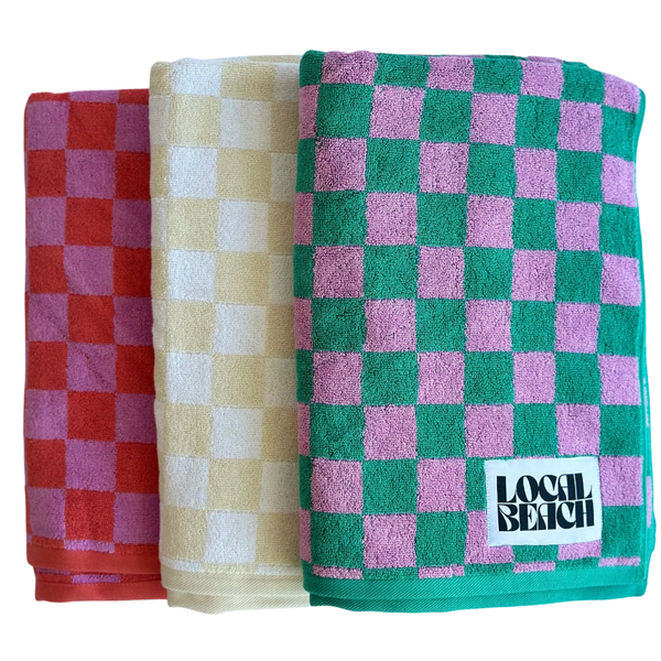 Checker Beach or Bath Towel