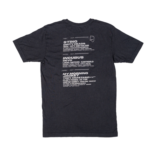 Black Record Tee - 2024 Lineup