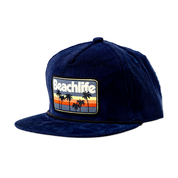 Navy Sunset Corduroy Hat