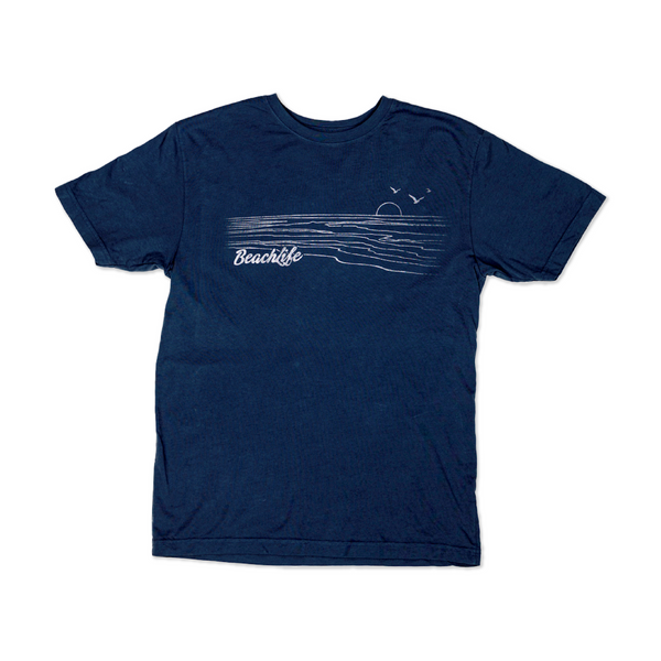 Navy Wave Tee