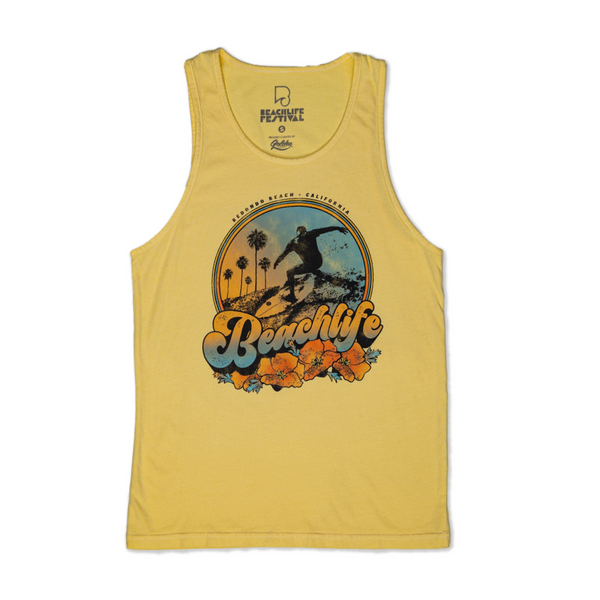 Vintage Yellow Surfer Tank