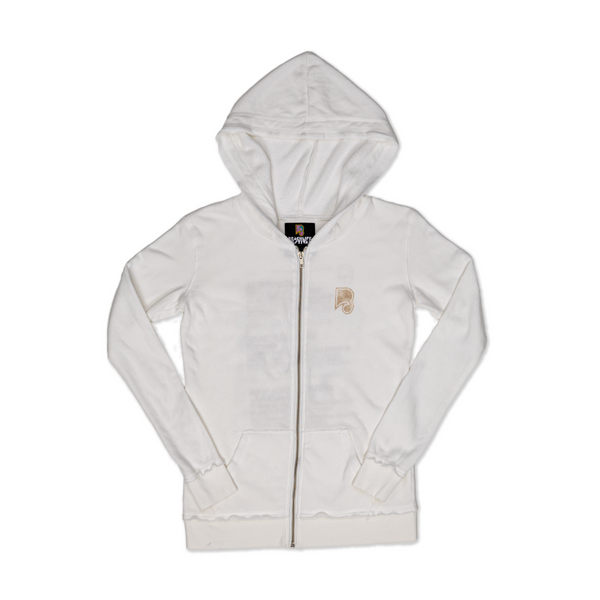 White Women's Zip Hoodie